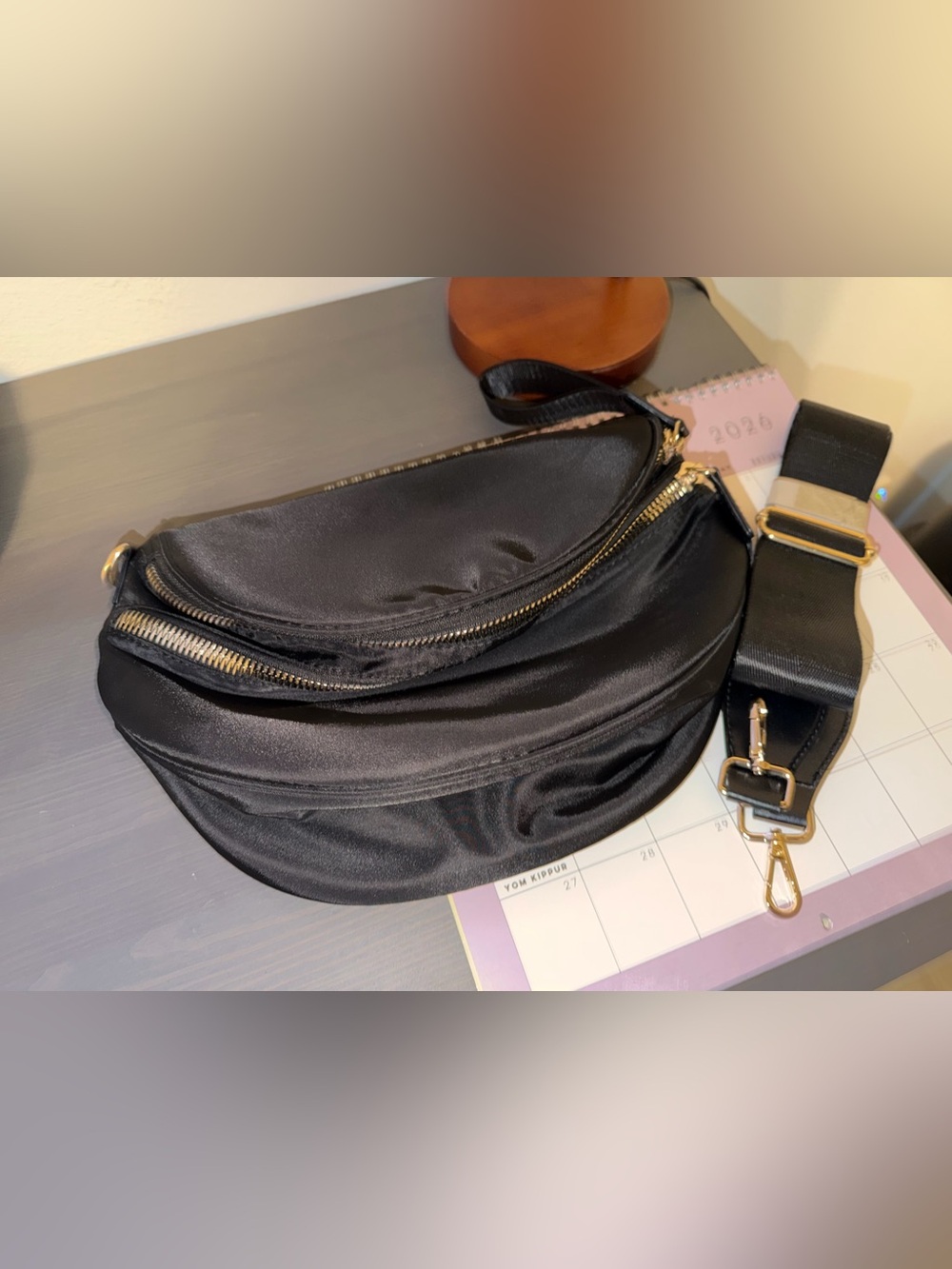 EMMAFY GoFree Crossbody Solid Black